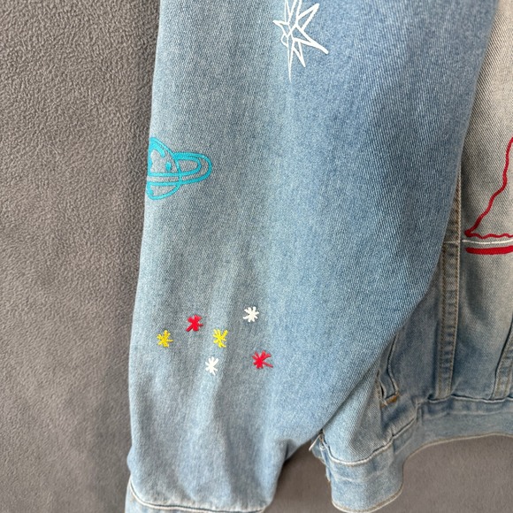 Brooklyn Cloth Mens Denim Jacket XL Blue Jean Trucker Savage‎ - Picture 8 of 16